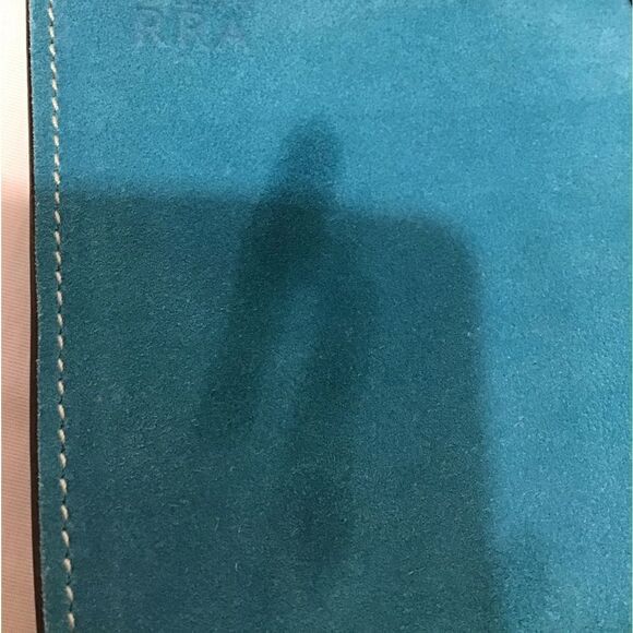 ALTUZARRA Blue Suede Bucket Basket Handbag - Picture 8 of 16